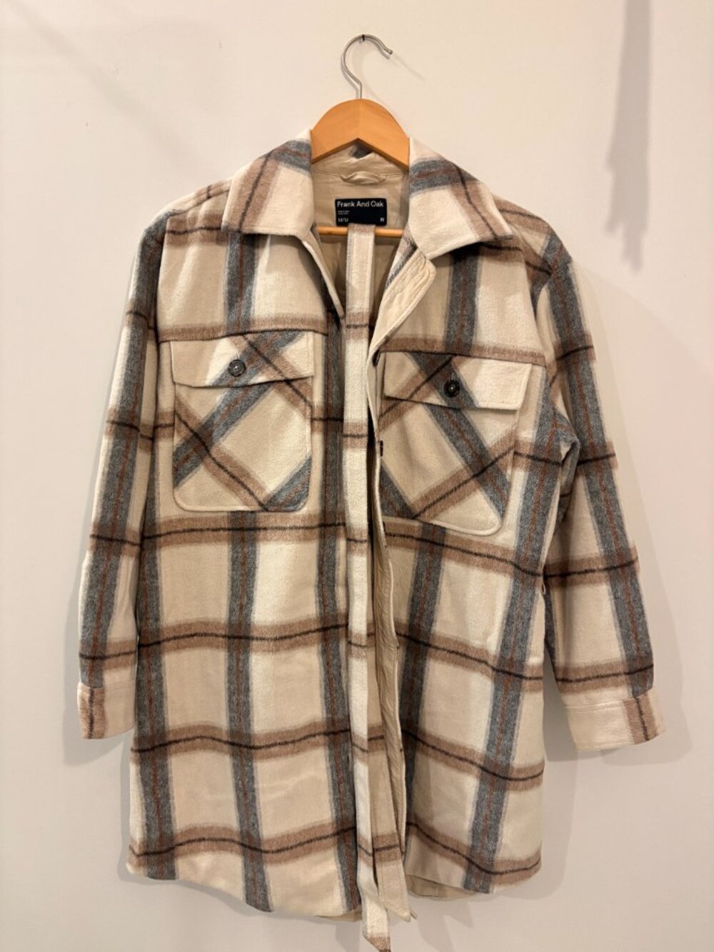 Frank And Oak Plaid Wool-Blend Shacket